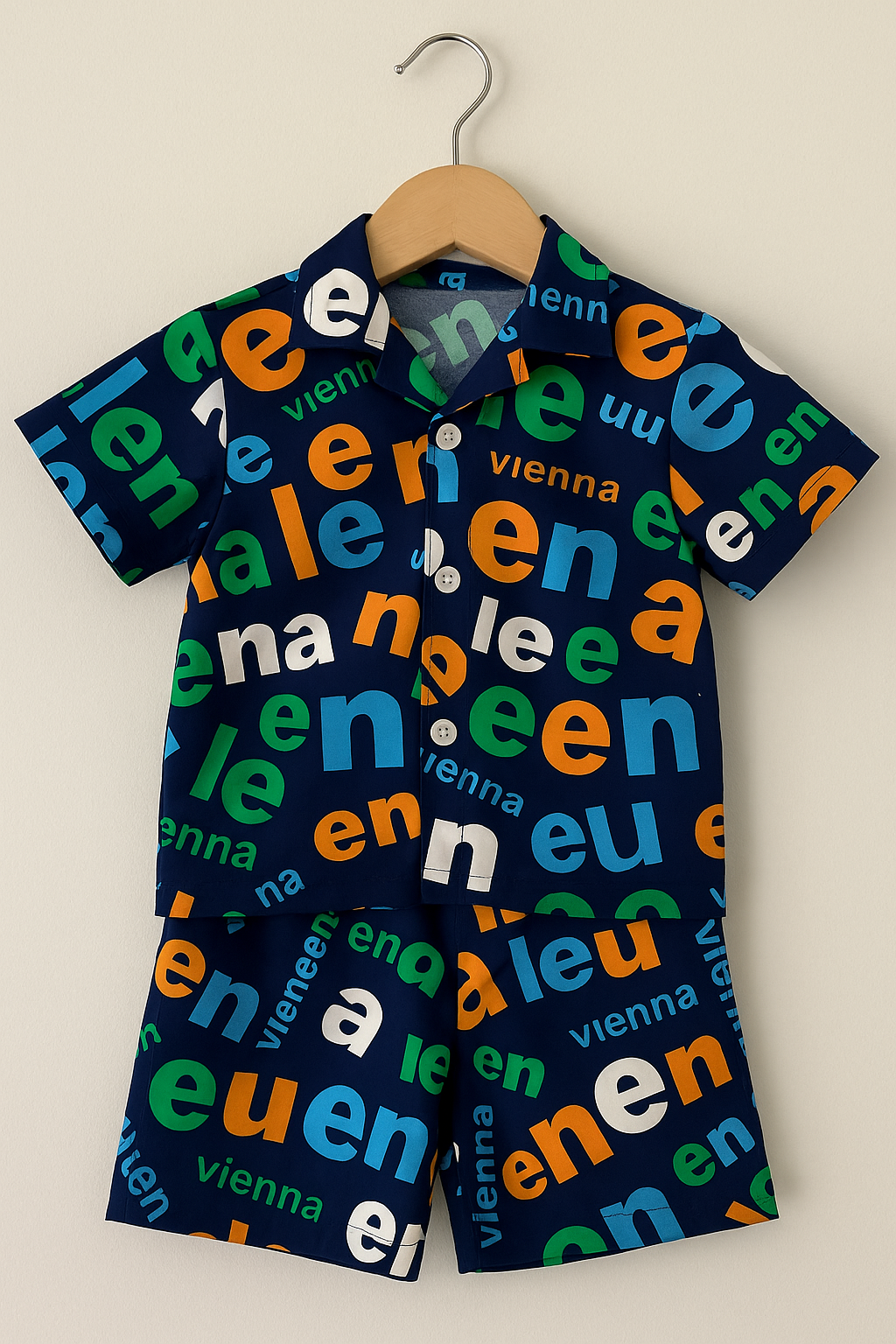 Premium Quality Baby Boy/Girl Co-ord Suit - Blue Alphabet