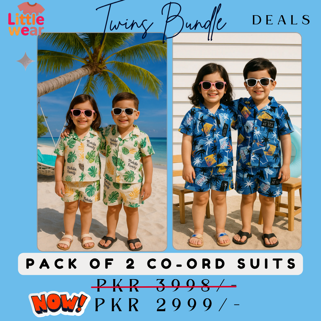 Pack of 2 Premium Quality Baby Boy/Girl Co-ord Suit - Summer Special