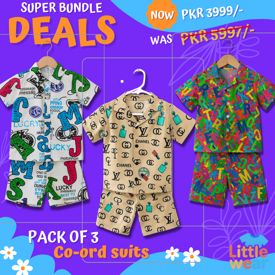 Pack of 3 Premium Quality Baby Boy/Girl Co-ord Suit - Top Rated