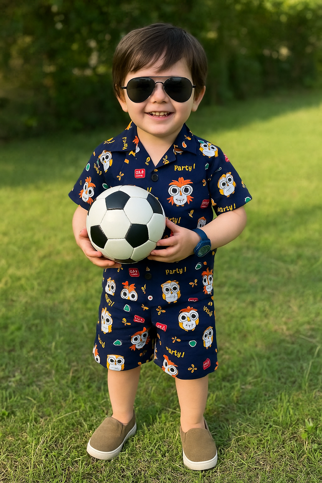 Premium Quality Baby Boy/Girl Co-ord Suit - Blue Cartoon