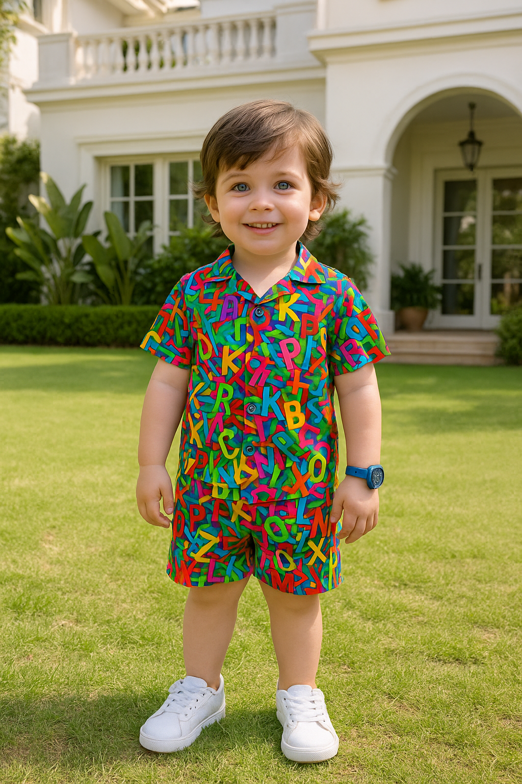 Premium Quality Baby Boy/Girl Co-ord Suit - Multi Alphabet