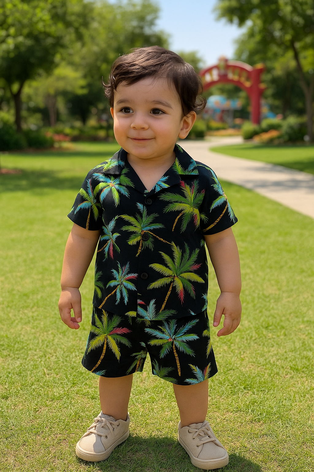 Premium Quality Baby Boy/Girl Co-ord Suit - Black Trees