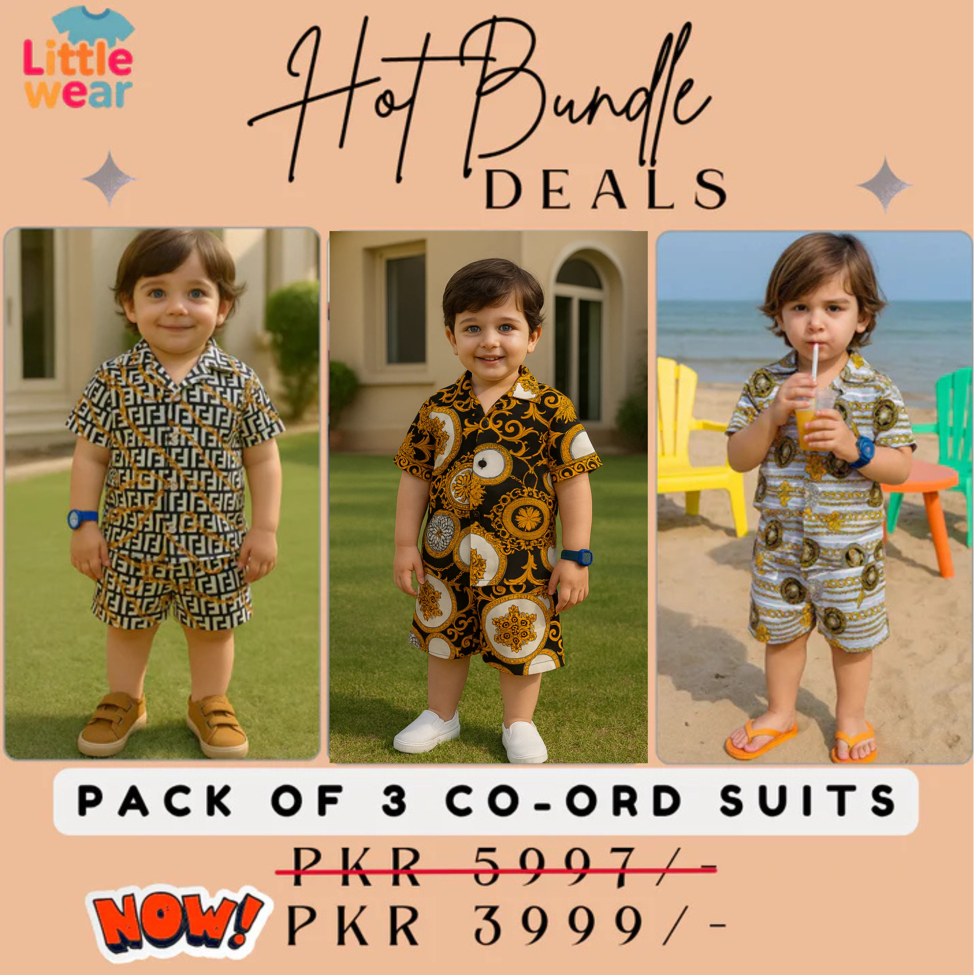 Pack of 3 Premium Quality Baby Boy/Girl Co-ord Suit  - Best Combo